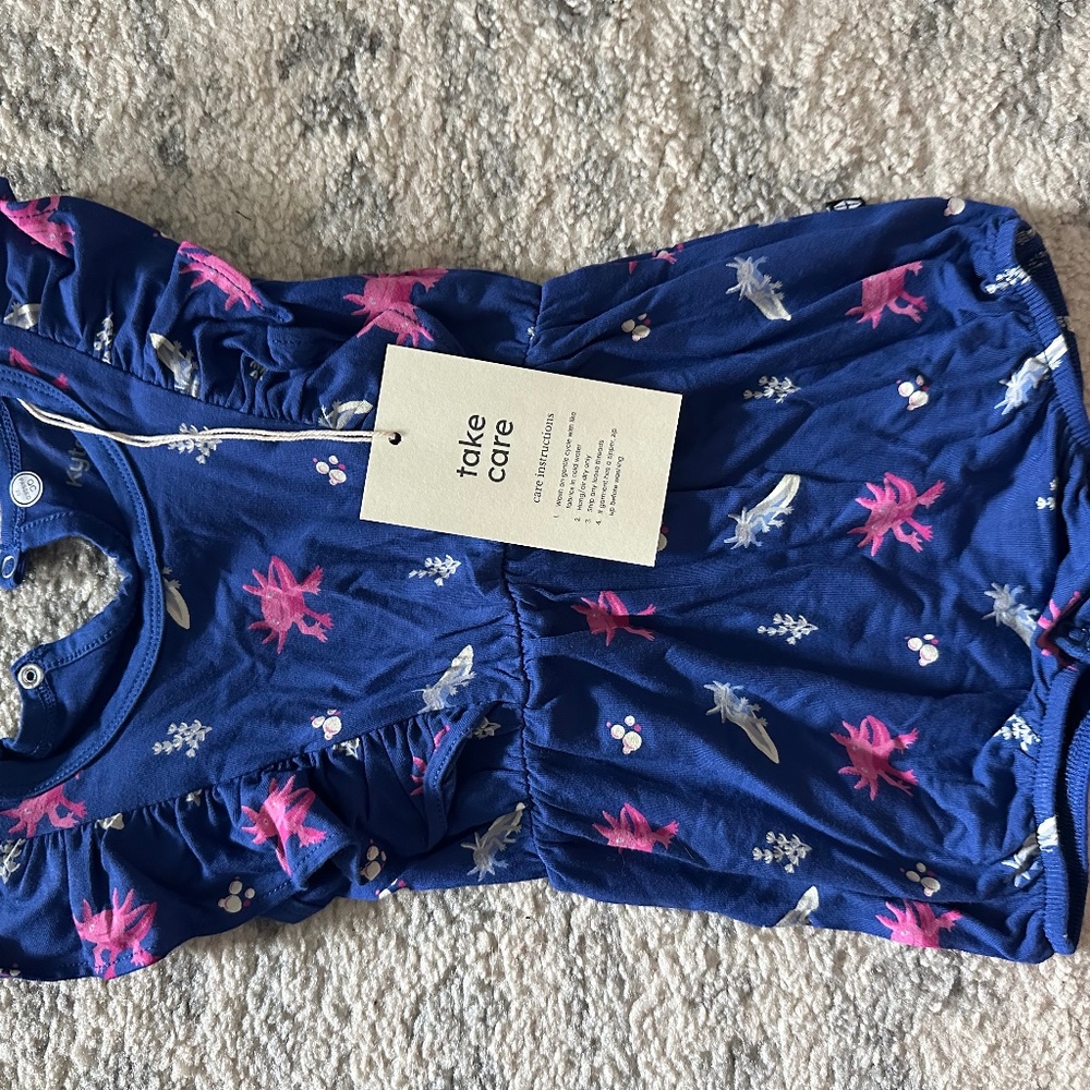 Kyte baby Axolotl bubble romper